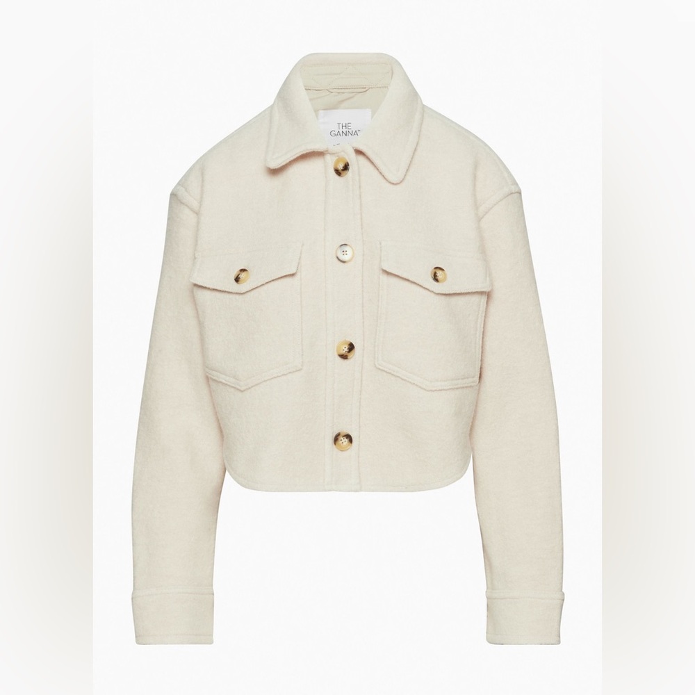 Cream cropped jacket